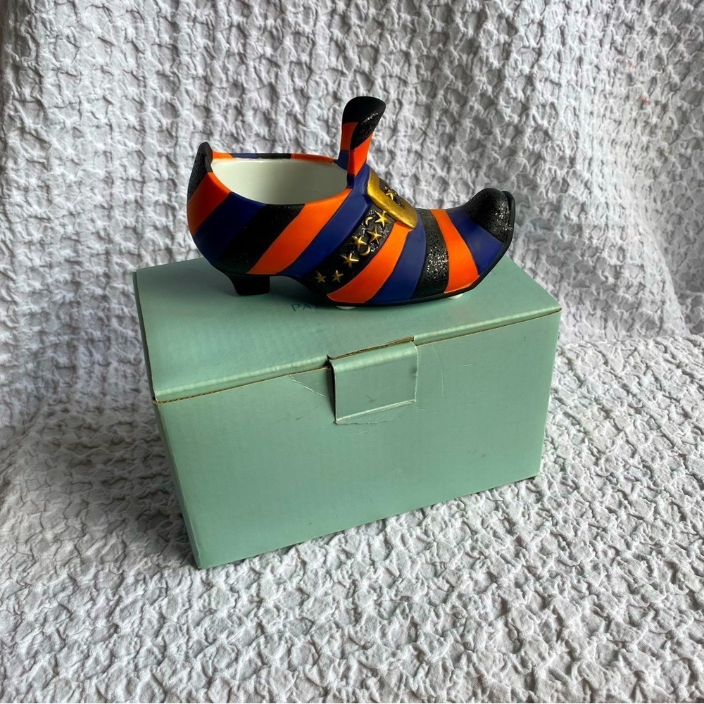 Vintage Partylite Witches Shoe tea light candle holder retired‎ Halloween